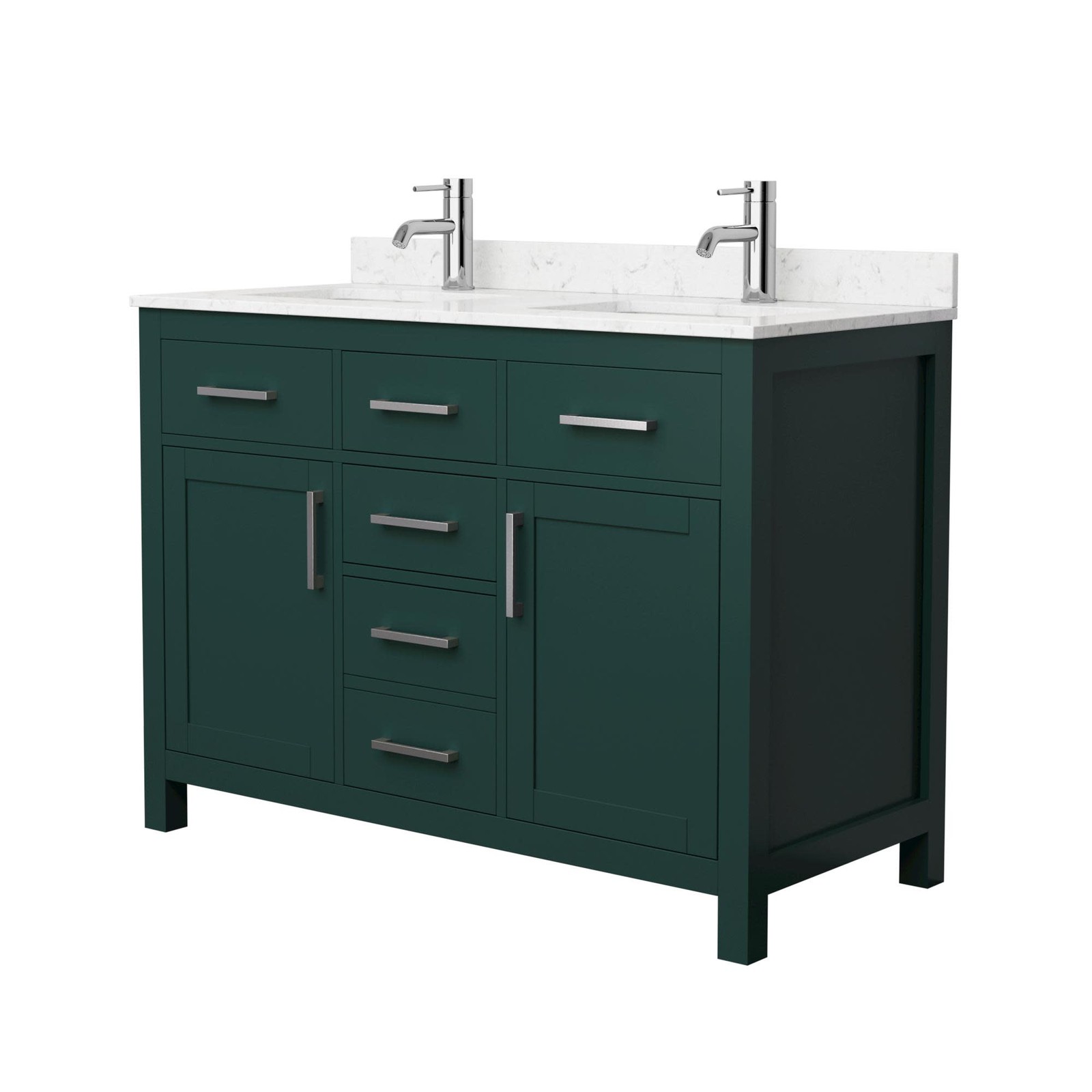 Wyndham Collection WCG242448D-UNSMXX Beckett 48″ – Dark Blue / Carrara Cultured