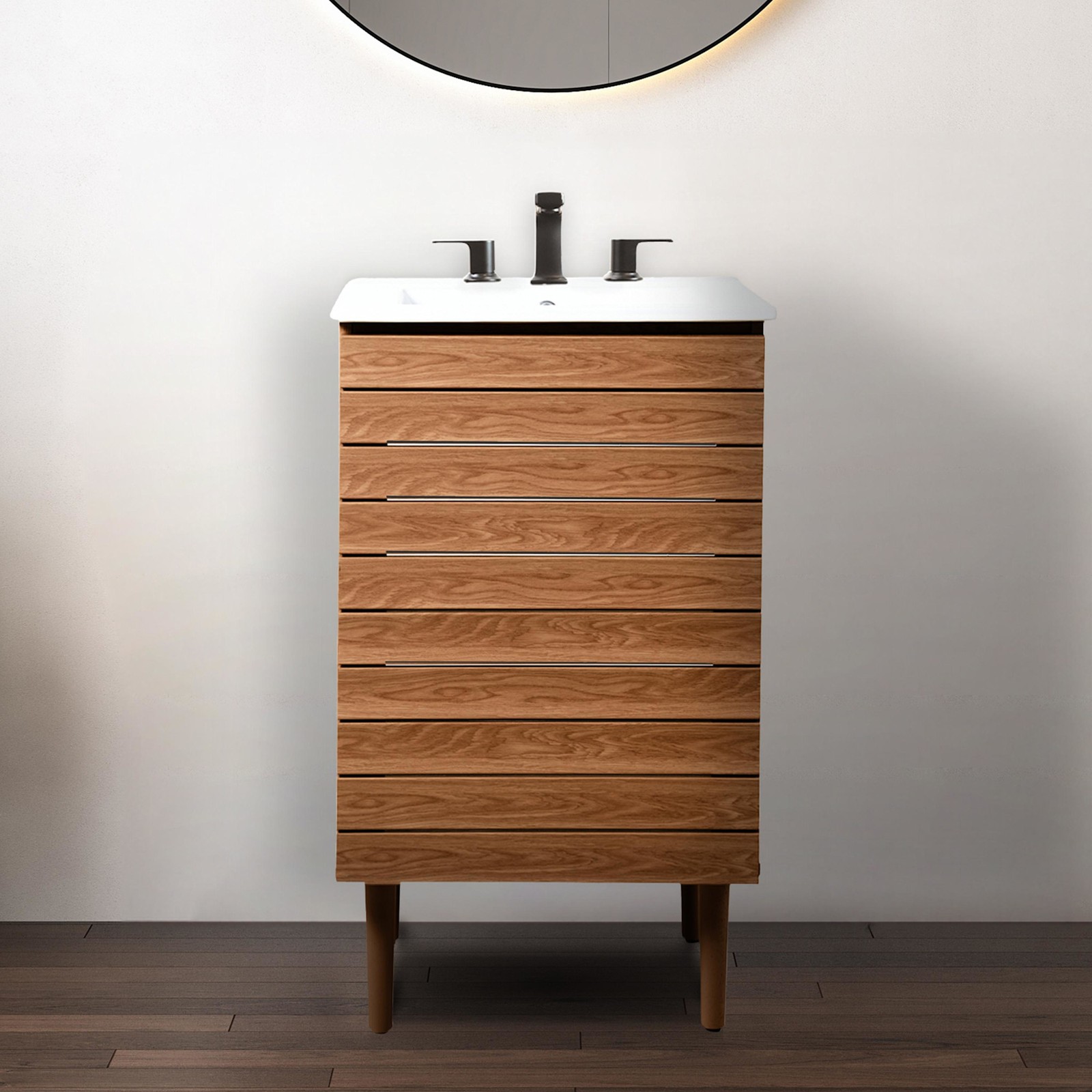 JONATHAN Y Lighting VAN1000 Aubert 20″ Single – Wood