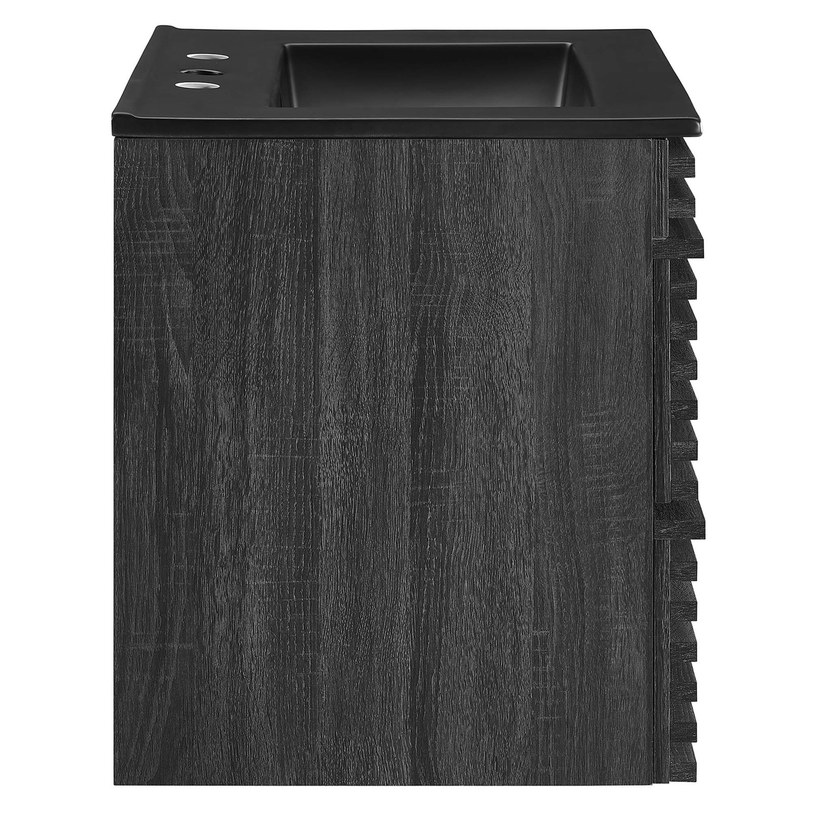Modway Render 24″ Wall-Mount Bathroom Vanity in Charcoal Black
