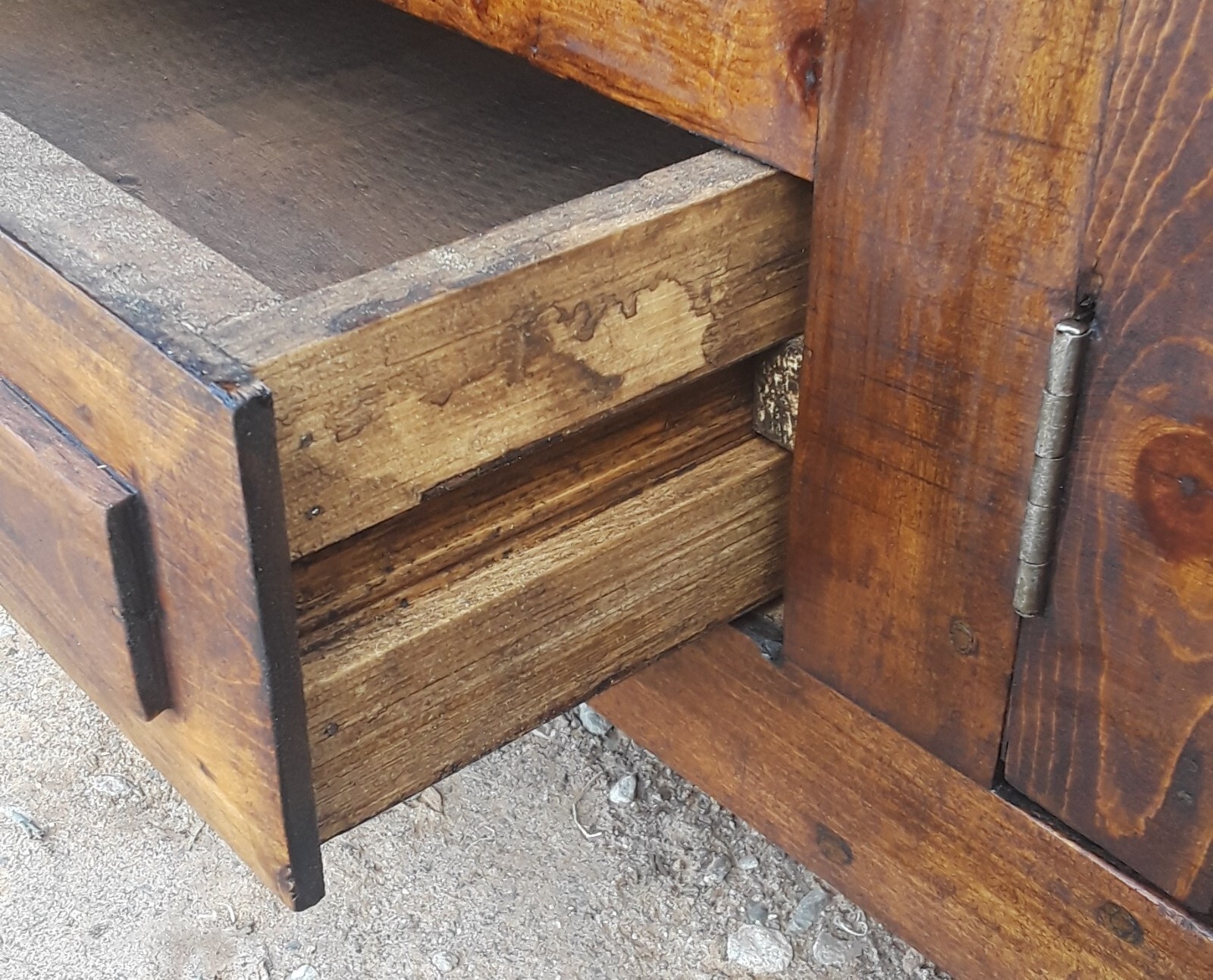 The Tower rustic bathroom vanity