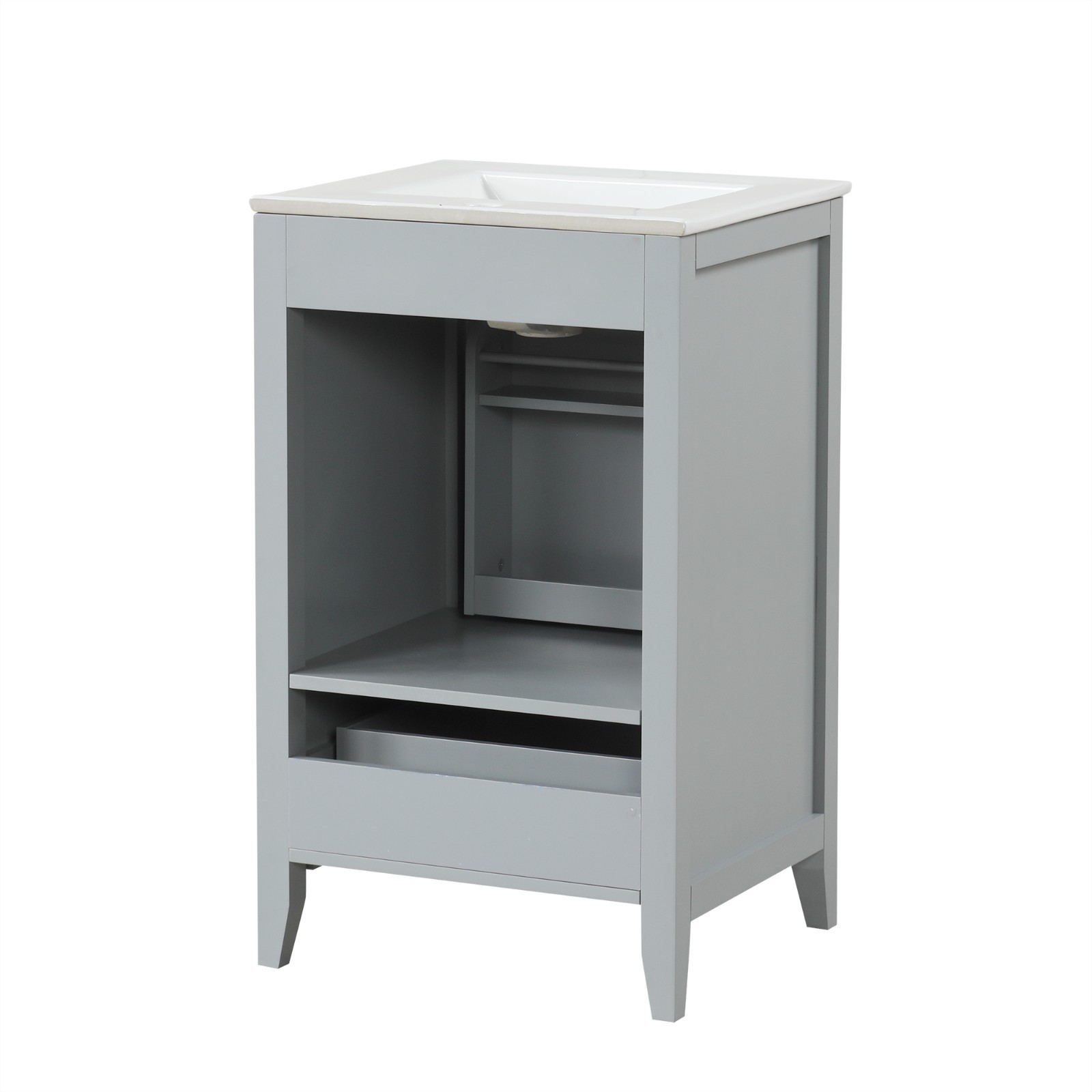 20″ Bathroom Vanity With Sink Storage Cabinet With Drawer Soft Closing Door