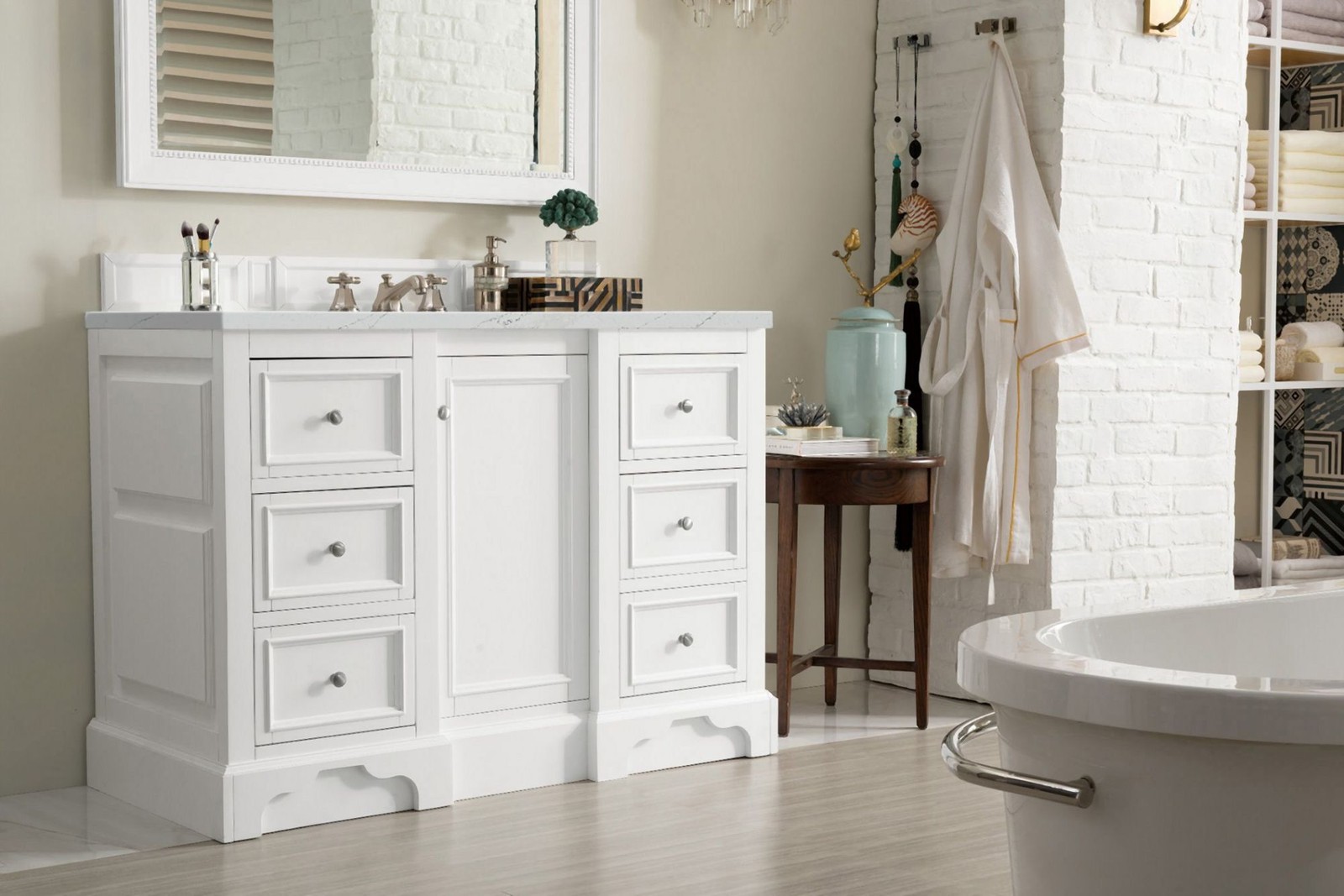 James Martin Vanities 825-V48-3ENC De Soto 48″ – White