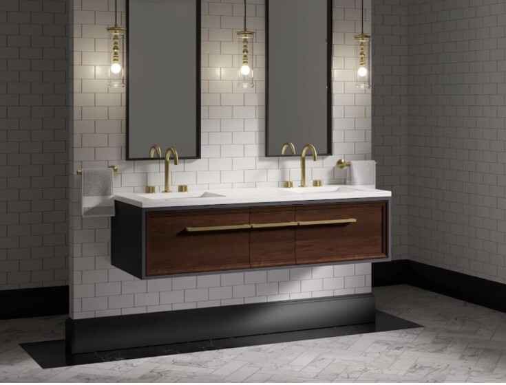 Kohler 33567-1WX Lodern Vanity Cabinet, 60″ New