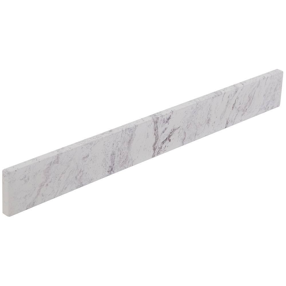 Home Decorators Collection 31 in. W Cultured Marble Vanity Backsplash in Lunar