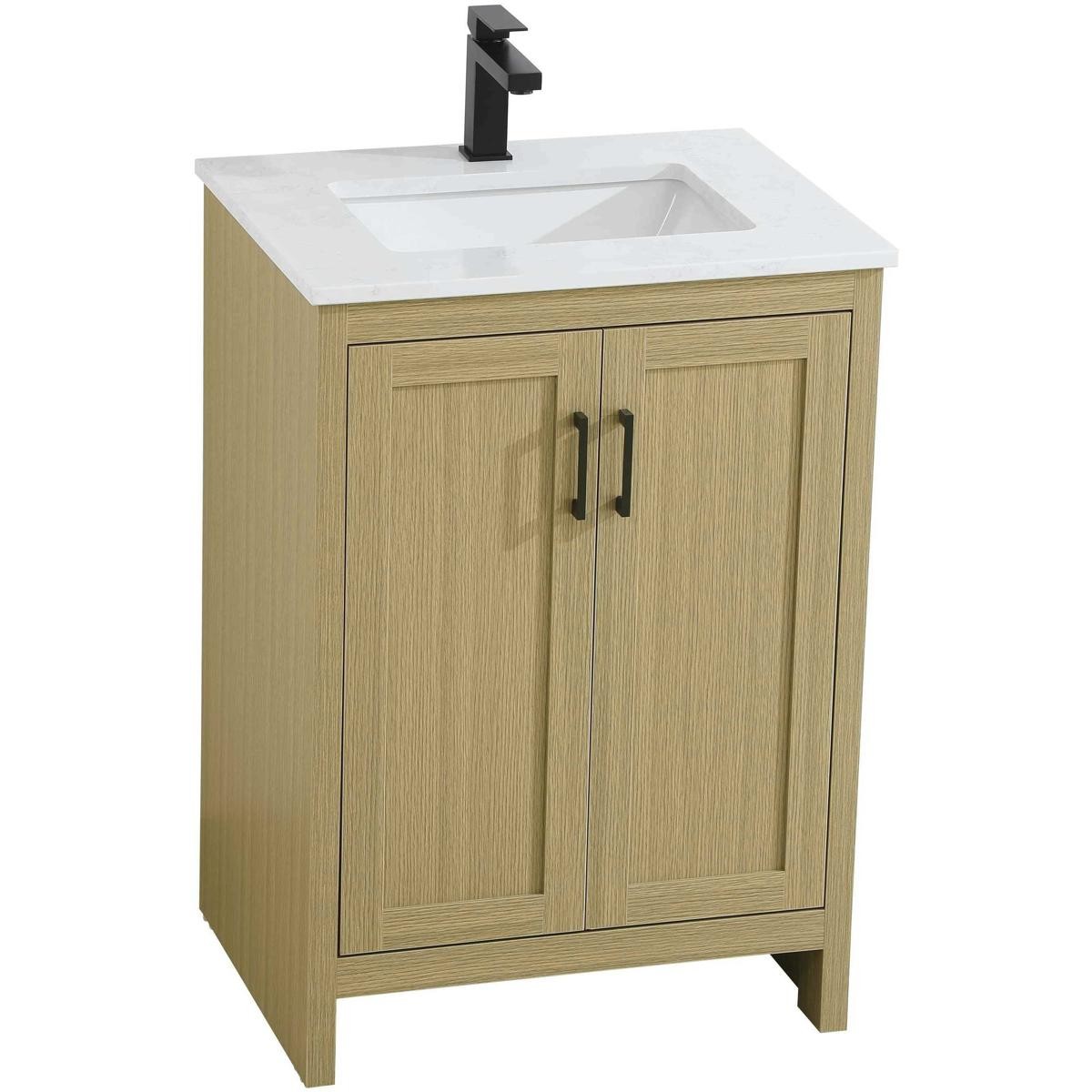 Elegant Lighting VF25124MHB Finnley Vanity Honey Brown