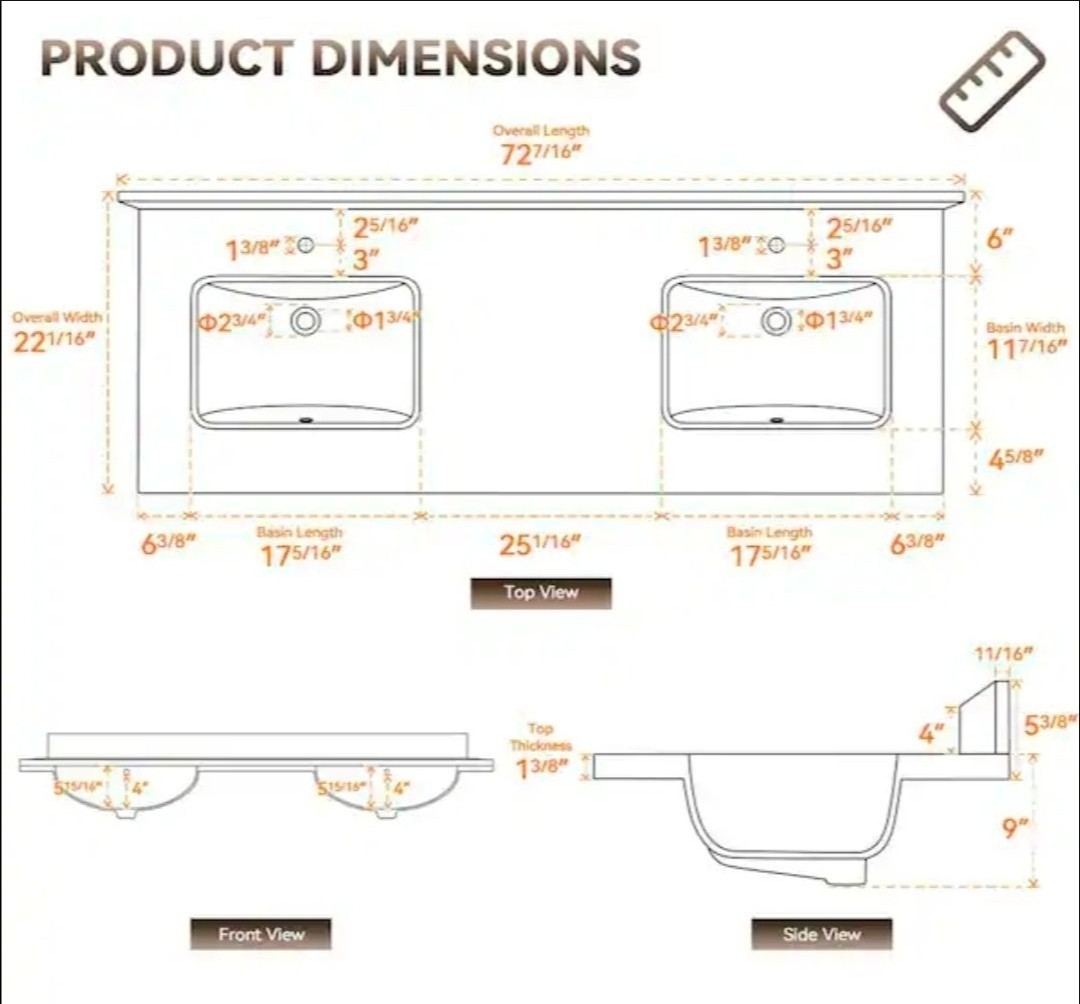 ✨️ Home Decorators Collection Aberdeen 72 in. Double Sink Freestanding Antique O