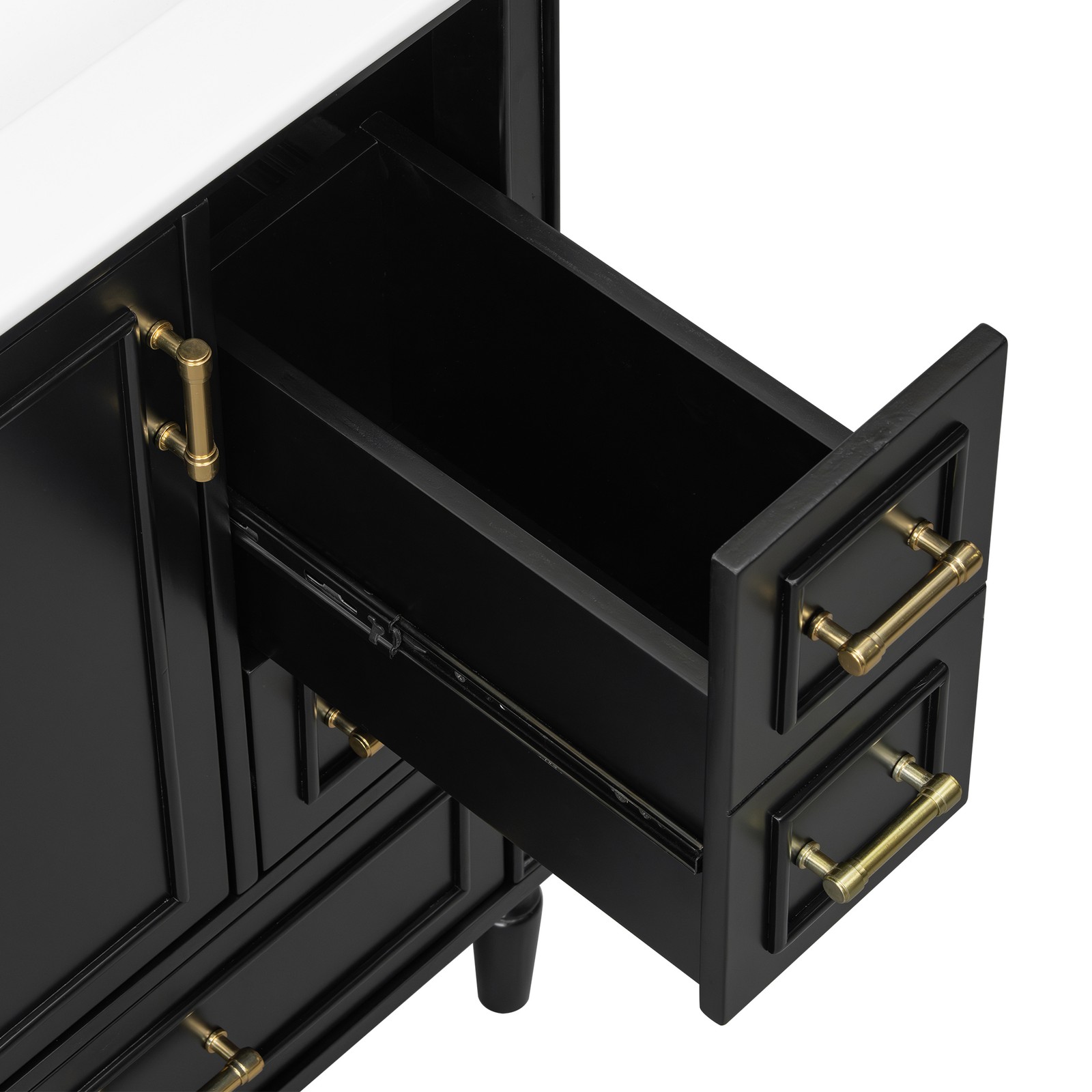 24″ Bathroom Vanity Set Floor Standing Bathroom Storage Cabinet w/Three Drawers