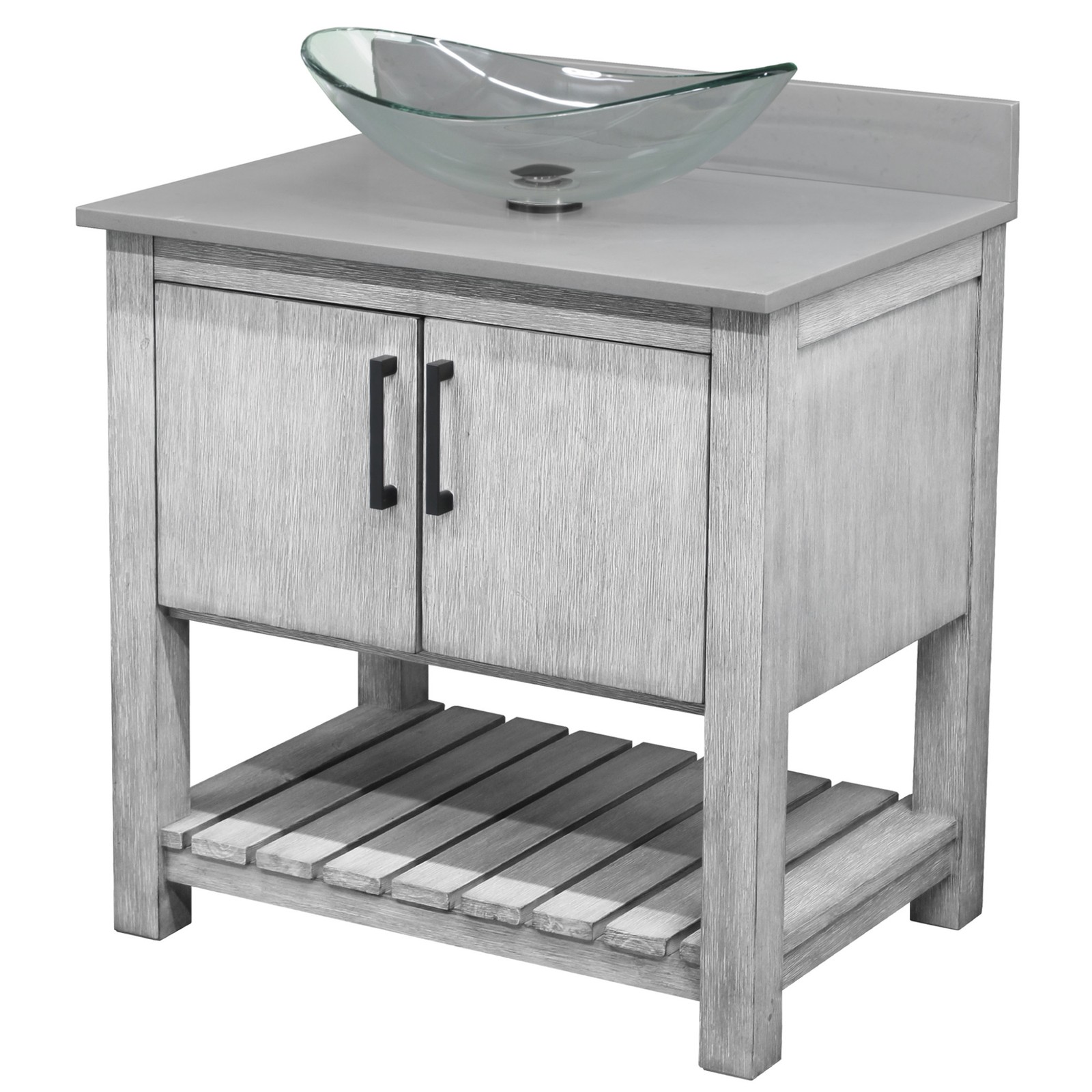 Miseno MV-30SG-NOBV-280-324C-MIR 30″ – Stonewash Grey / Storm Grey Top / Matte