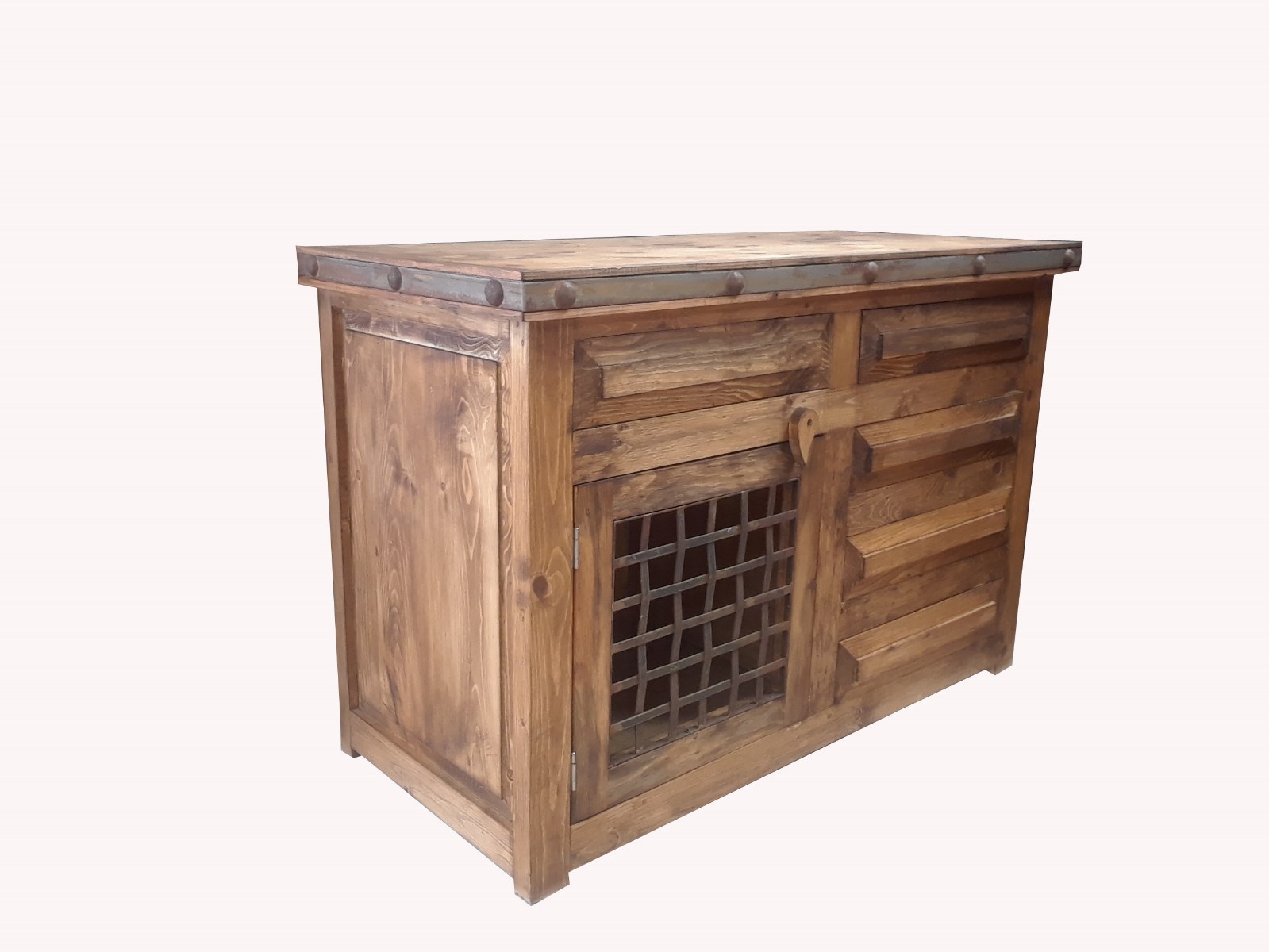 Rustic Reclaimed Wood Bathroom Vanity 48″ wide