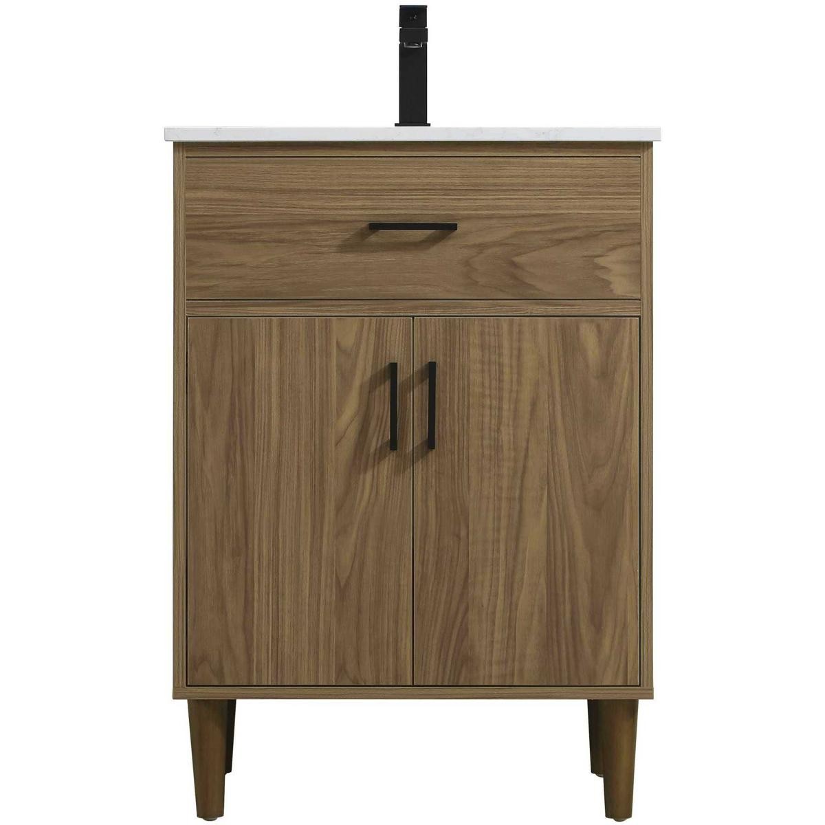 Elegant Lighting VF25024WB Chandler Vanity Walnut Brown