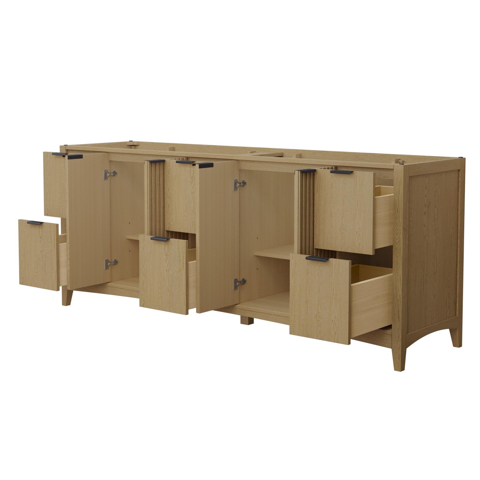 Wyndham Collection WCF9191-84D-CXSXXMXX Palmilla 84″ Double – Natural Oak /