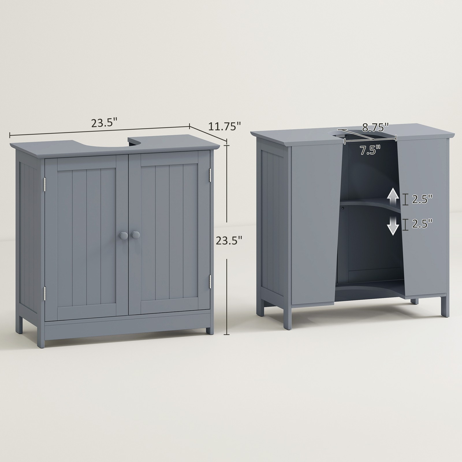 Bathroom Under Sink Vanity Cabinet, Multipurpose Space Saving Storage,Used