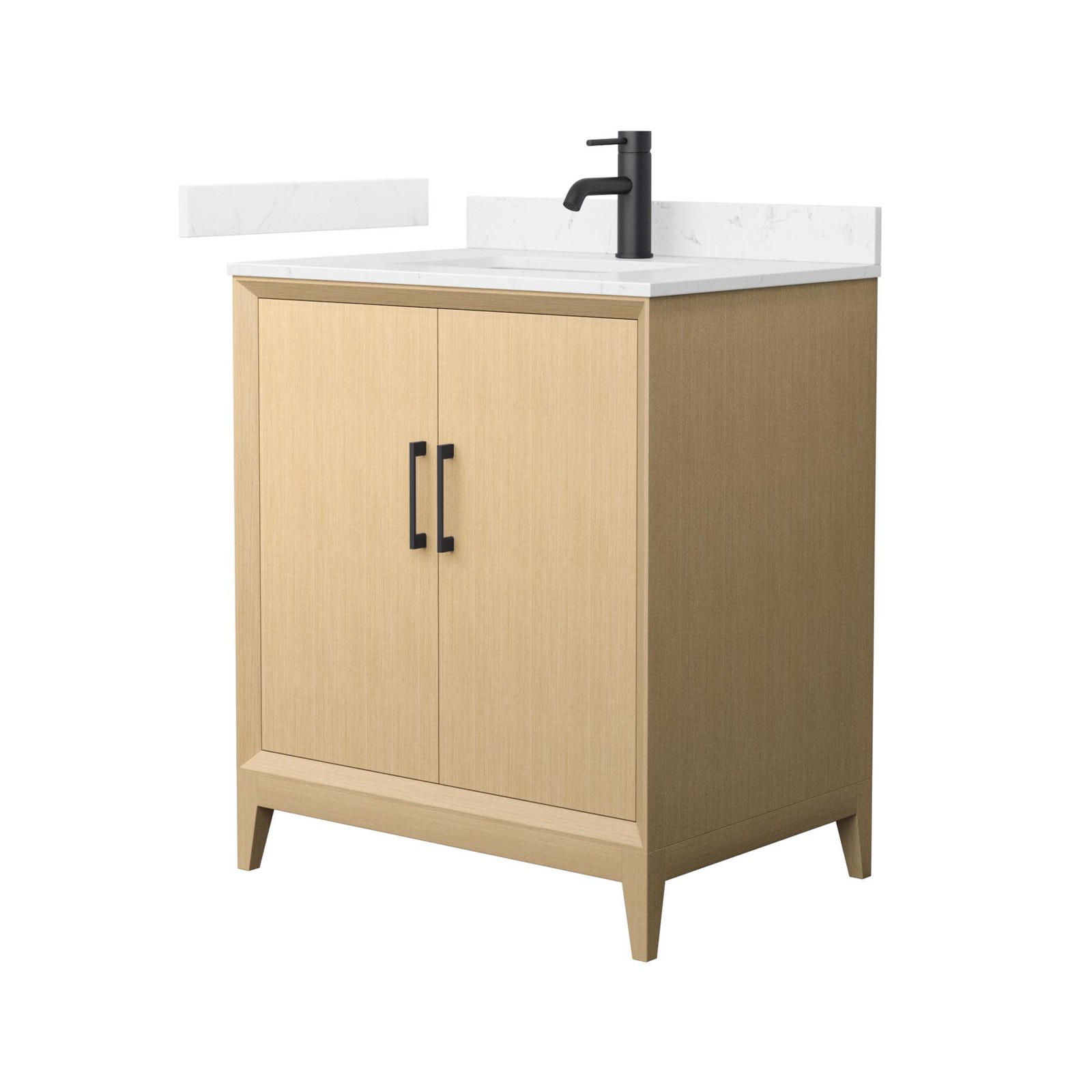 Wyndham Collection WCH7575-30S-VCA-MXX Janna 30″ – White Oak / Carrara Cultured