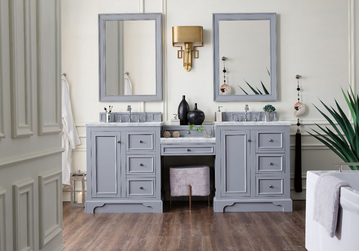James Martin Vanities 825-V82-DU-CAR De Soto 82″ – White