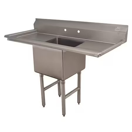 Advance Tabco Fc-1-1818-18Rl-X Scullery Sink 18 In X 18 In, 1, 2, Floor Mount,