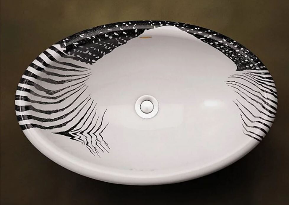 KOHLER Loon design on Vintage Self-rimming lavatory K-14157-NA