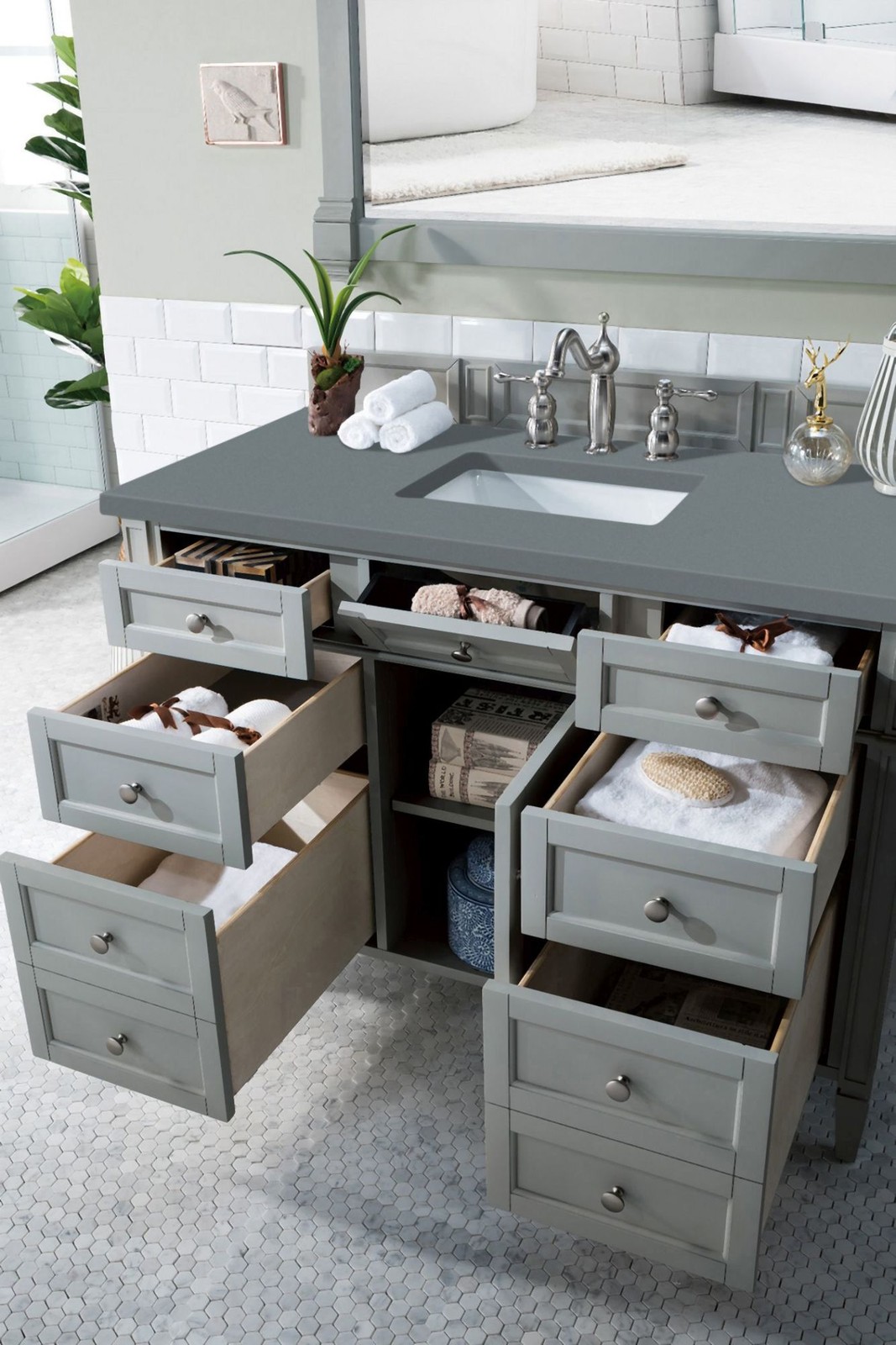 James Martin Vanities 650-V48-3CBL Brittany 48″ – Brown
