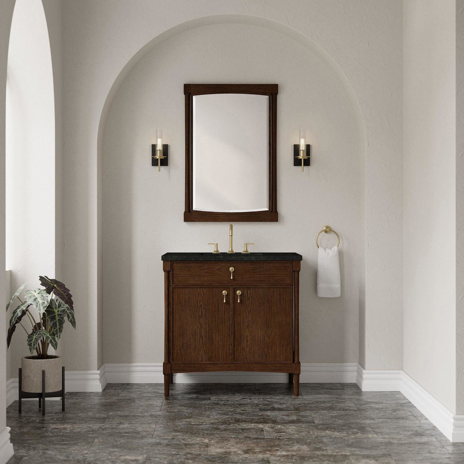 James Martin Vanities D680-V36-3PHT Kinnsden 36″ – Sable Oak