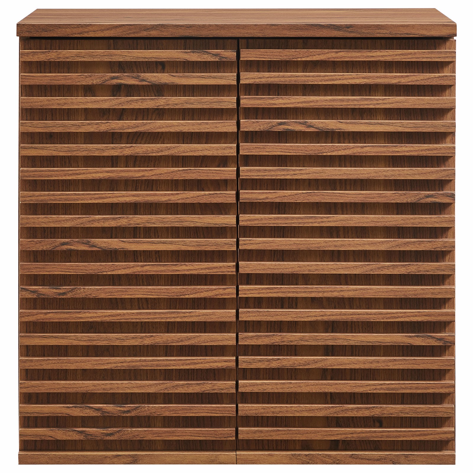 Render Wall Mounted Bathroom Cabinet in Walnut