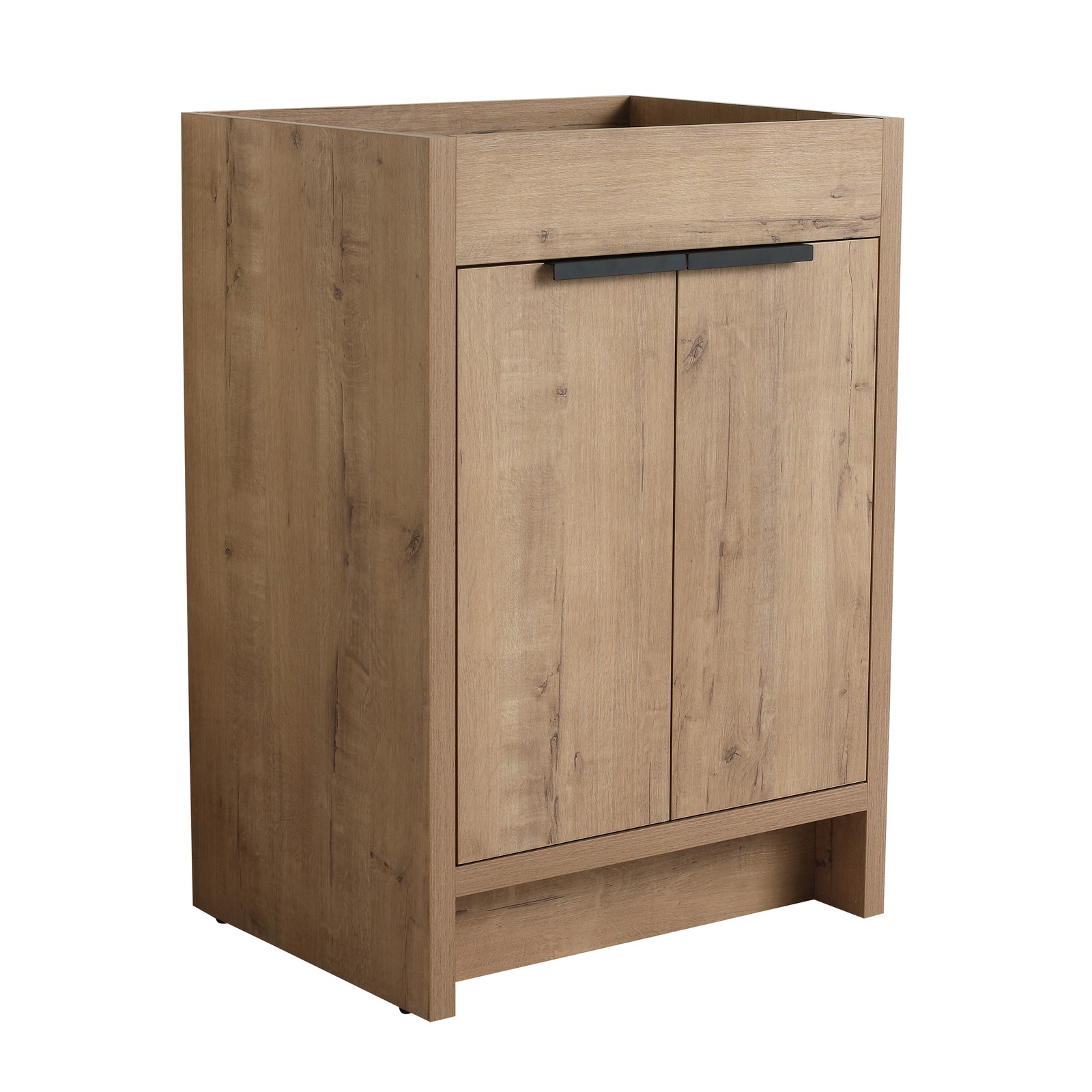 24″Plywood Freestanding Bathroom Vanity Cabinet W/2 Soft-Close Doors without Top