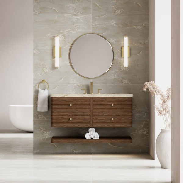 48″ James Martin Allamari D640-V48-SBL-WTJR Vanity Cabinet Tajnar Eclos Top
