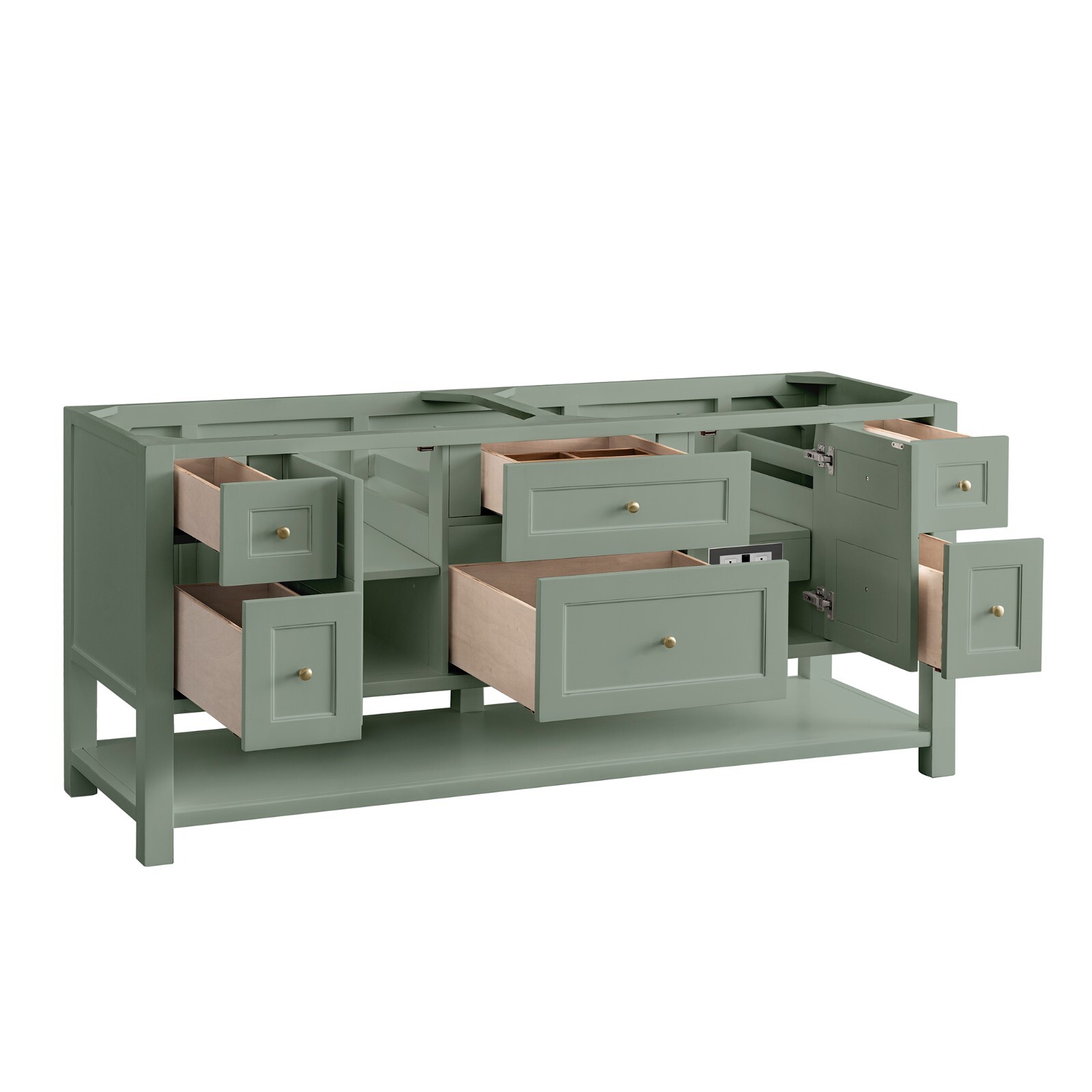 72in James Martin Breckenridge 330-V72-SC Vanity Base Only, Smokey Celadon