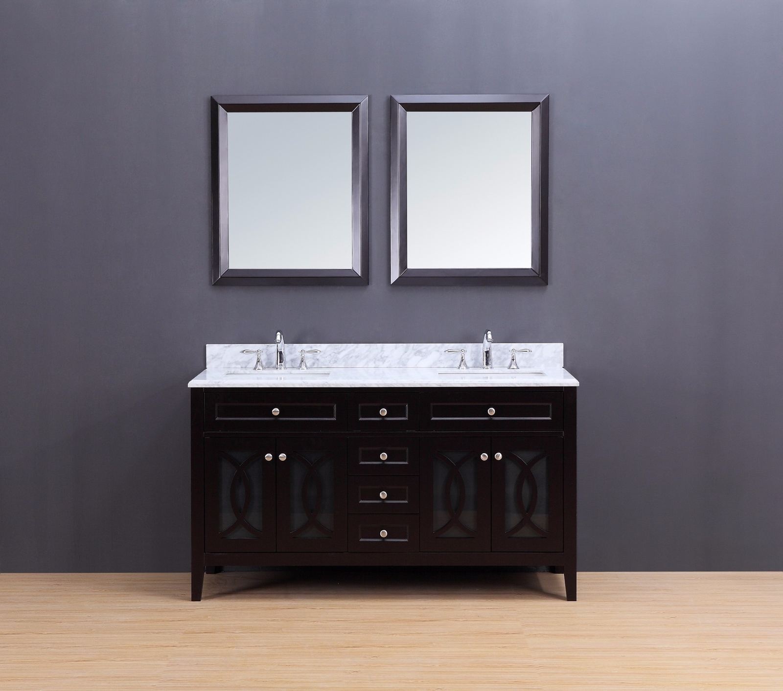 Bathroom Vanity – Transitional Bathroom Vanity Set – Double Sink – Rocca 60″
