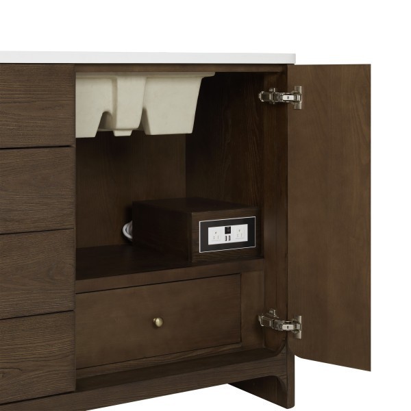 72″ James Martin Gracyn D125-V72-SBL-WPHT Double Vanity Cabinet PhantomeEclosTop