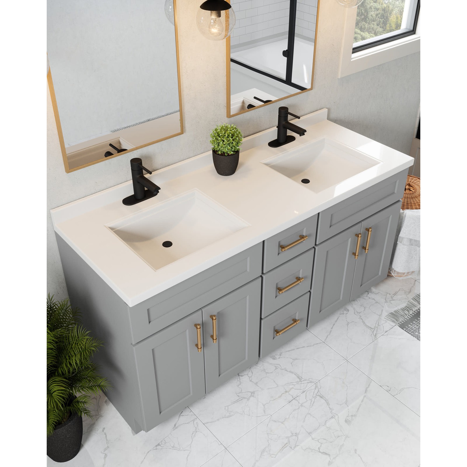 Design House 214999 Brookings 60″ Double – Grey