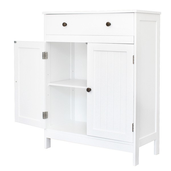Bathroom Cabinet Storage Drawer Waterproof Hundred Pages Of Double Door & Drawer