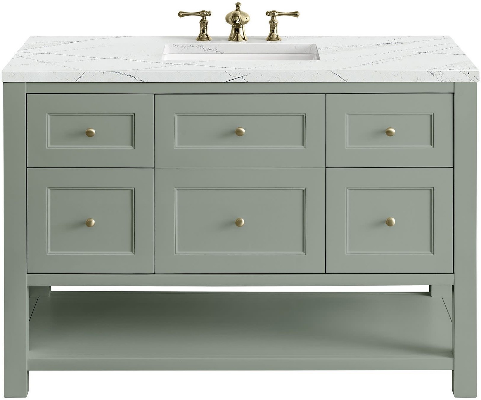 James Martin Vanities 330-V48-FENC Breckenridge 48″ – Smokey Celadon
