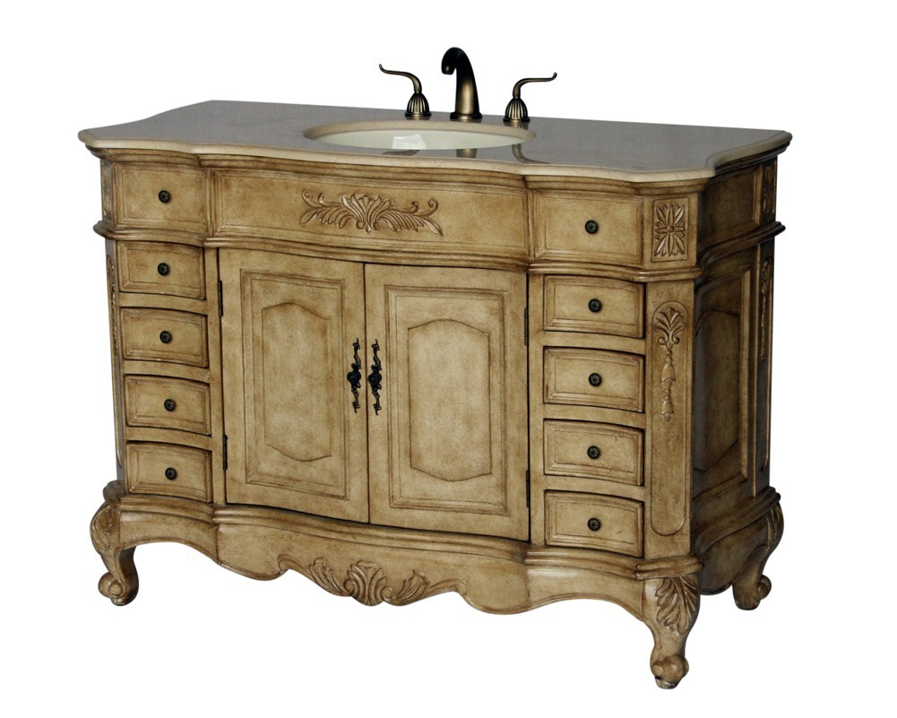 48-Inch Antique Style Single Sink Bathroom Vanity Model 2815-485 BE
