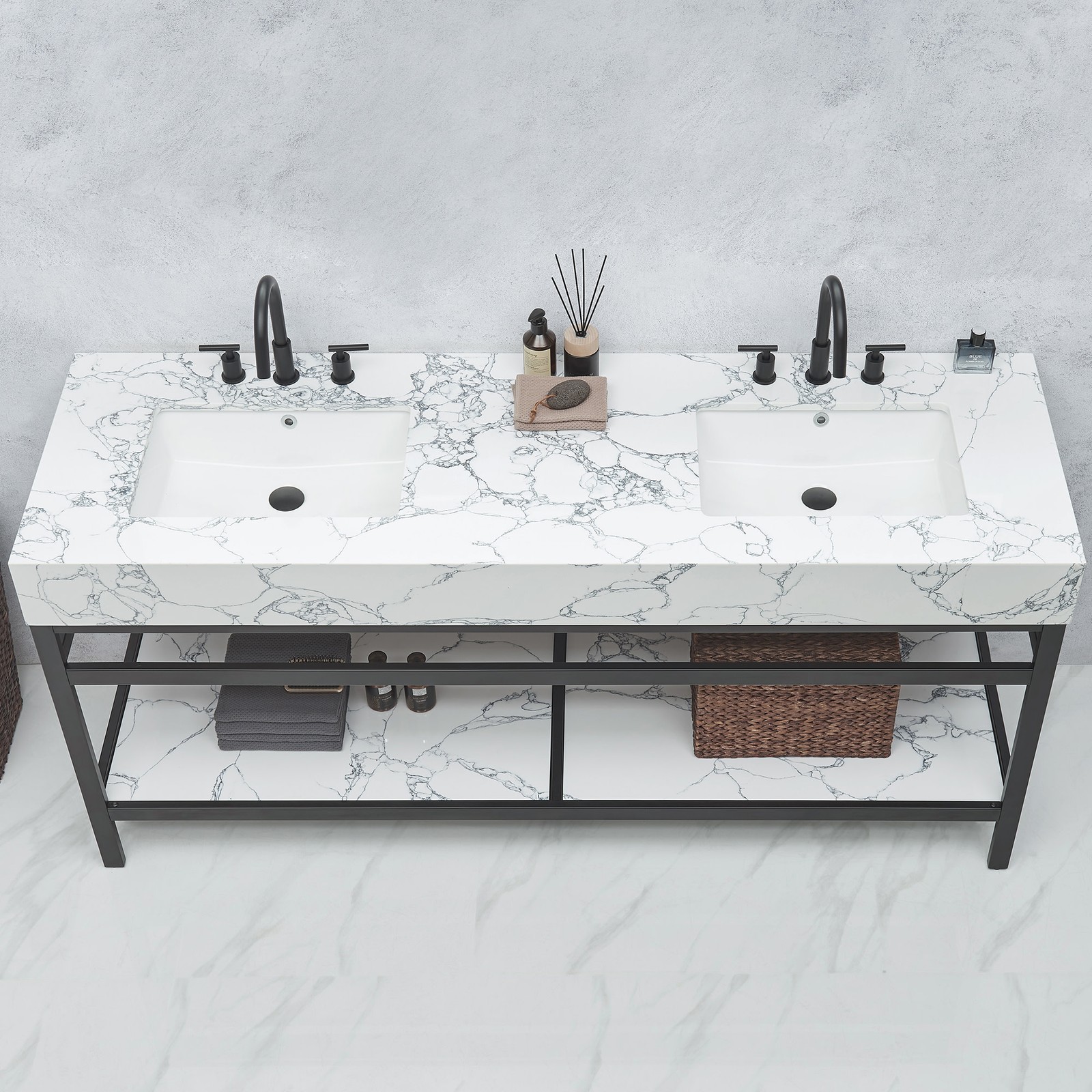 Miseno MV-NM-702772M Ecija 72″ – Brushed Gold / Pandora White