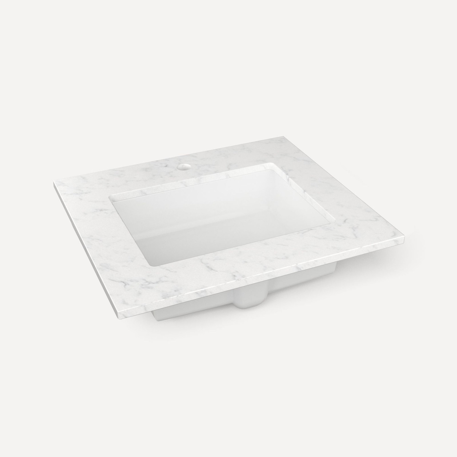 Robern TB25UCO-1 25″ Quartz Vanity Top for 1 Hole Faucet – Quartz White