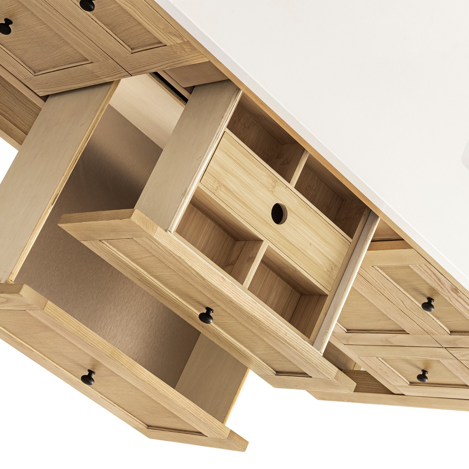 72in James Martin Breckenridge 330-V72-LNO Vanity Base Only, Light Natural Oak