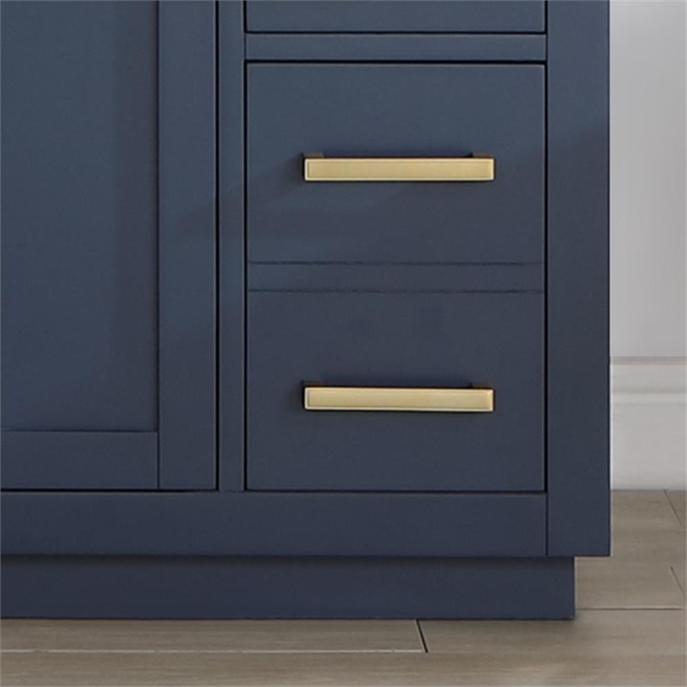 Pemberly Row 48″ Wood Vanity in Royal Blue with Composite Stone Top no Mirror