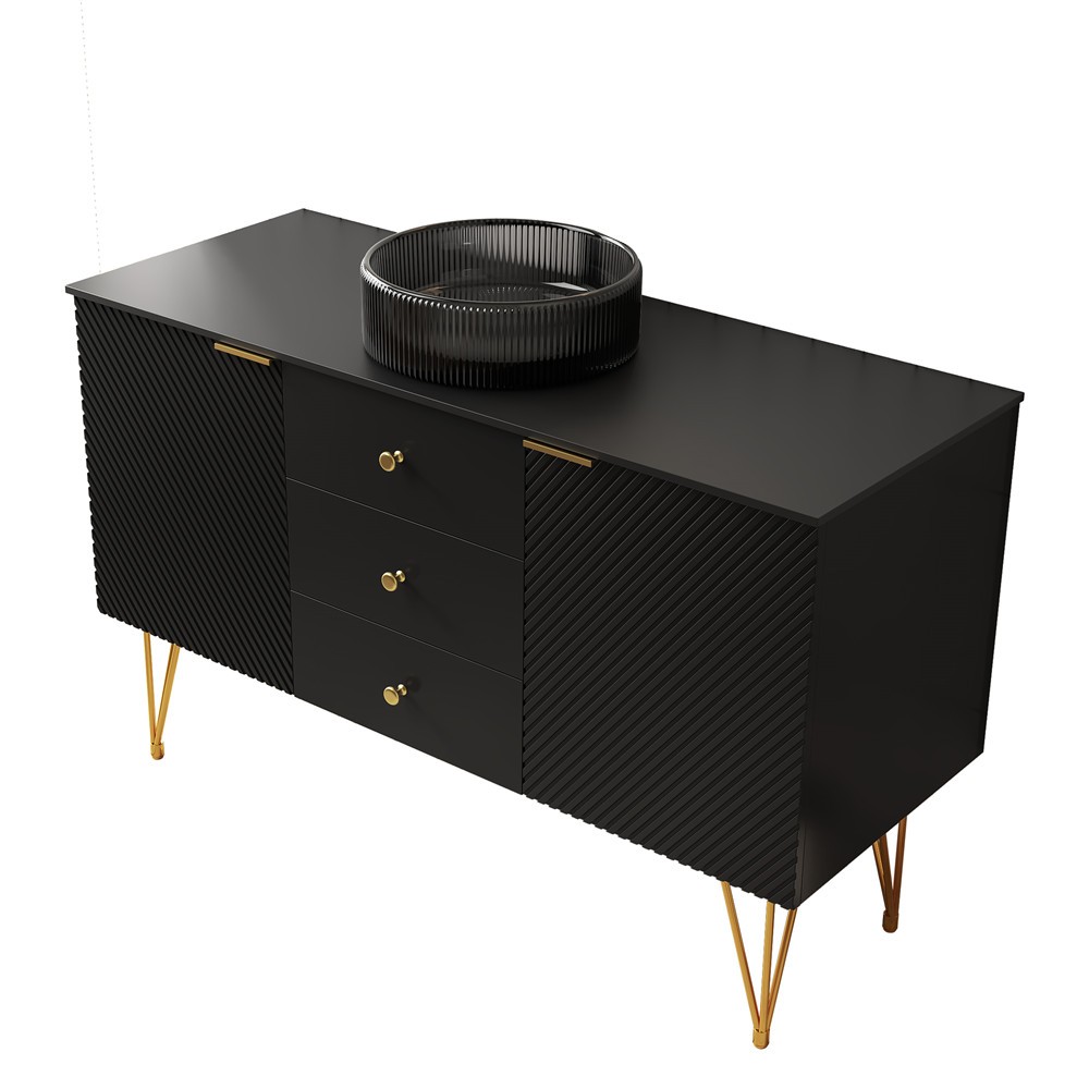 48″ Bathroom Vanity w/Sink, Freestanding Vanity Storage Cabinet,3 Drawer,2 Doors