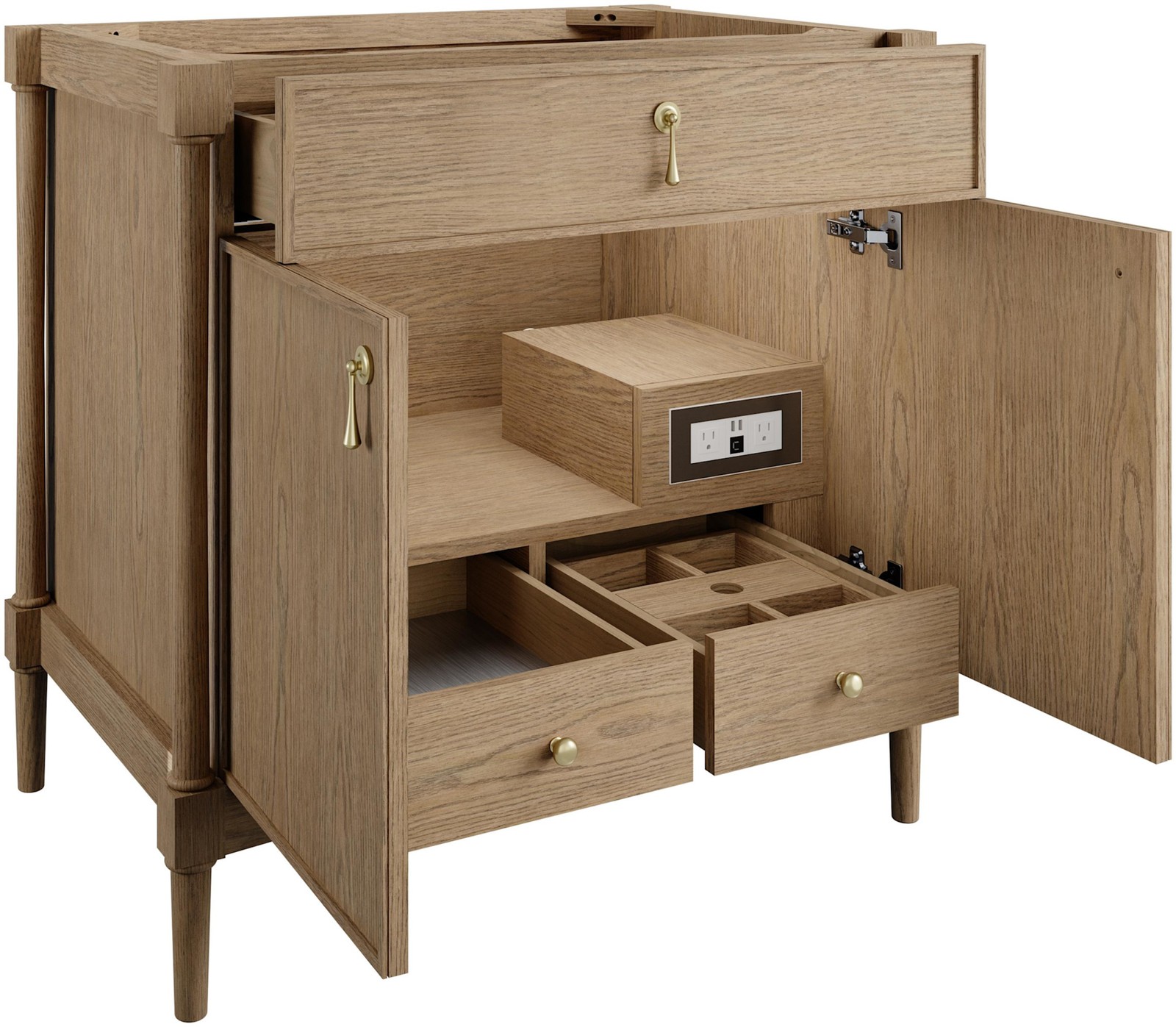 James Martin Vanities D680-V36 Kinnsden 36″ – Sable Oak