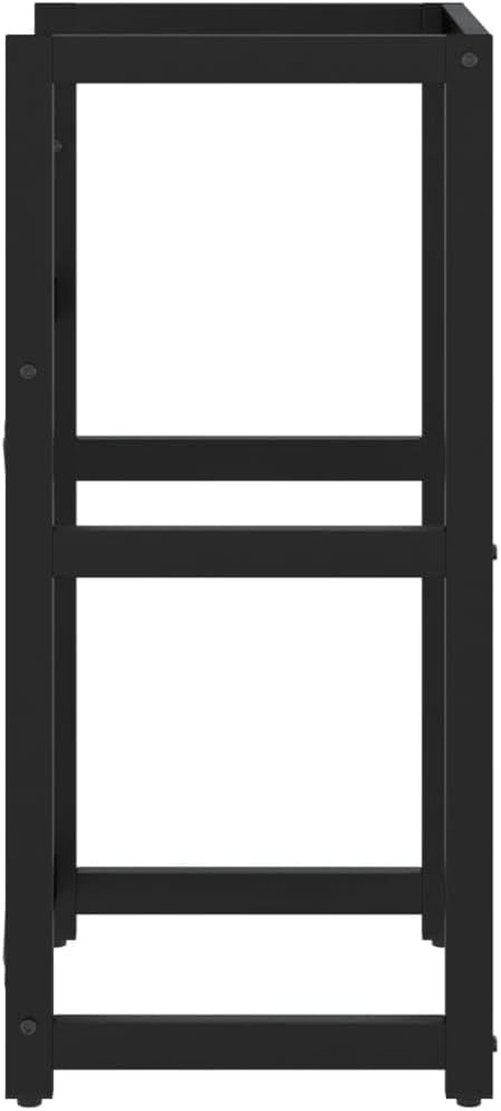 Modern Black Iron Bathroom Vanity Unit with Storage Rack and Sink Frame