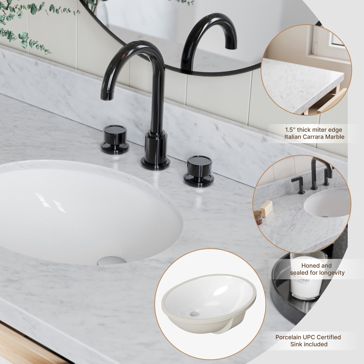 Ariel B49CWOVO Monroe 48″ – White