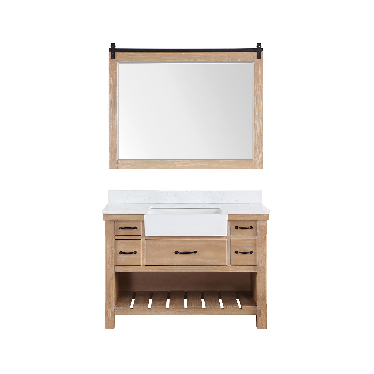 Miseno MV-701648 Villareal 48″ – Weathered Pine / White