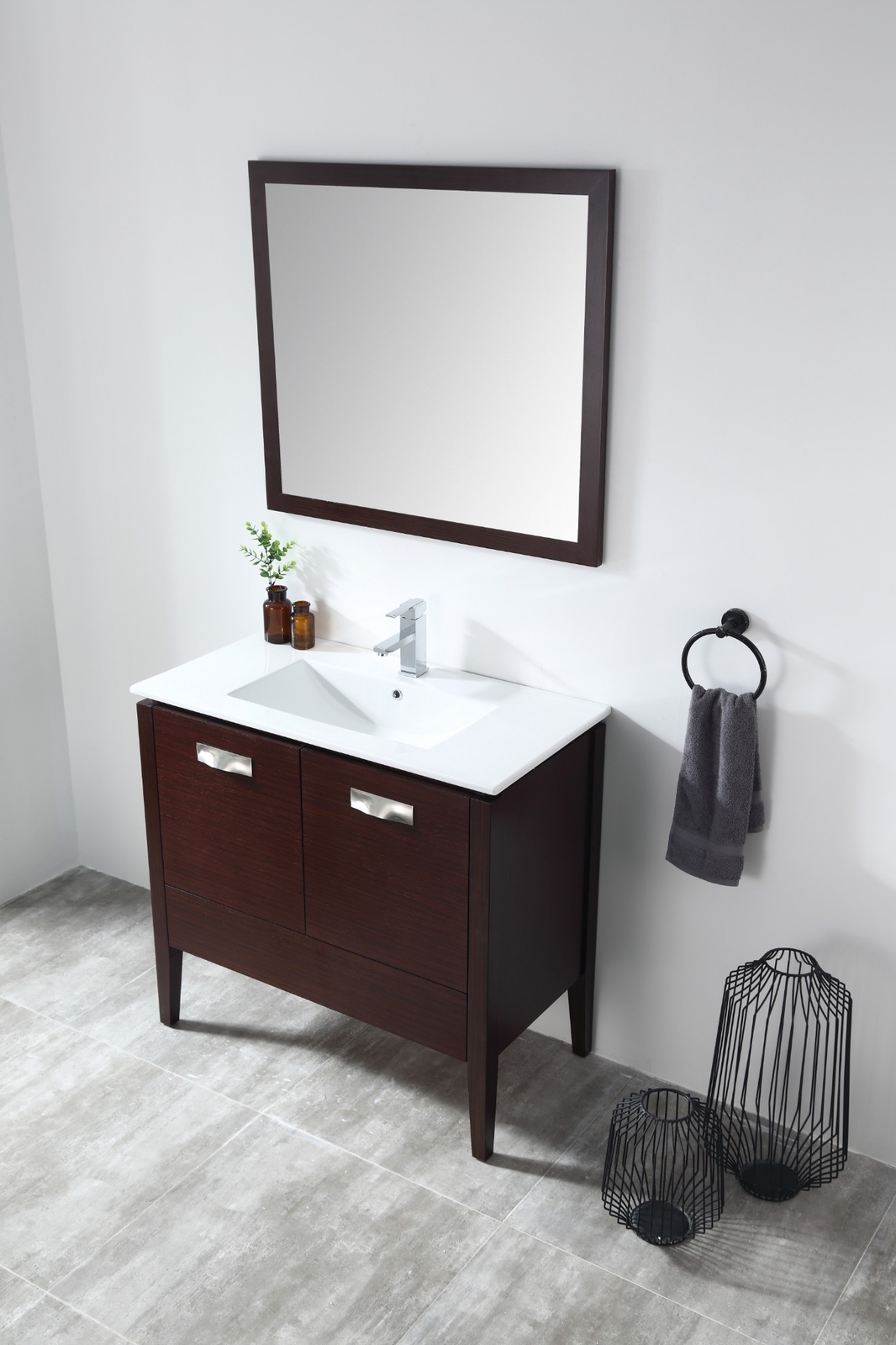 36 inch Adagio Modern Wenge Espresso Bathroom Vanity 409WE36-ZI