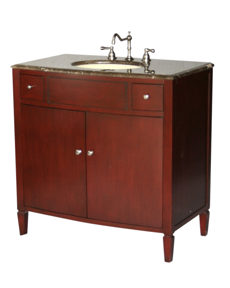 36-Inch Contemporary Style Single Sink Bathroom Vanity Model 2414-F MXC
