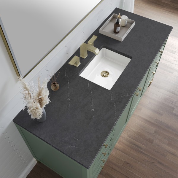60″ James Martin Chicago 503-V60S-SC-3CSP Vanity Cabinet Charcoal Soapstone Top