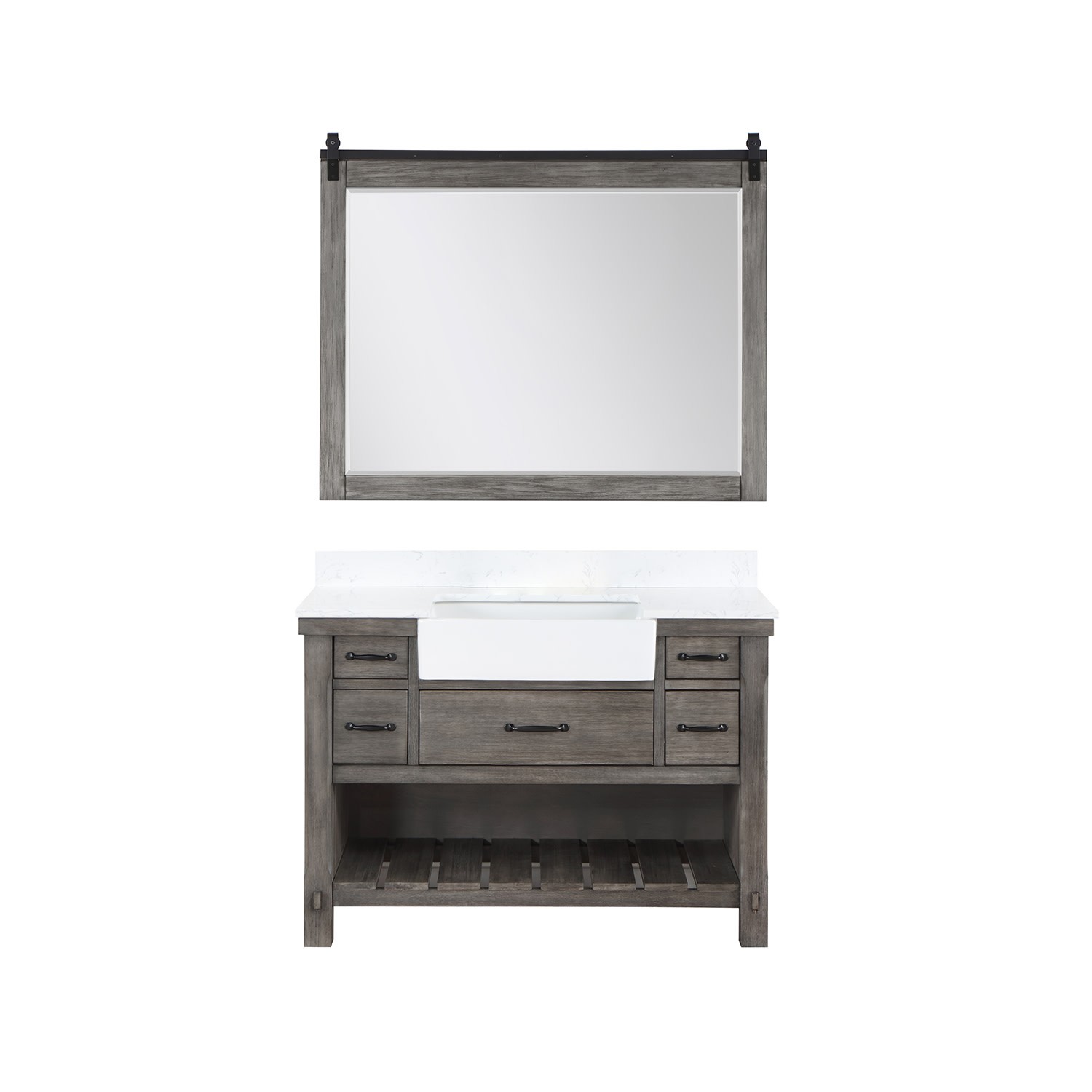 Miseno MV-701648 Villareal 48″ – Weathered Pine / White