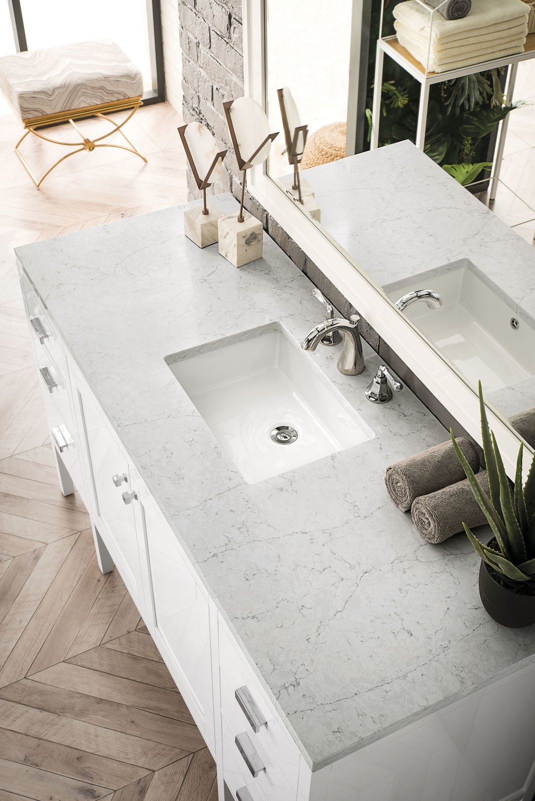 James Martin Vanities E444-V60S-3CAR Addison 60″ – Mid Century Acacia