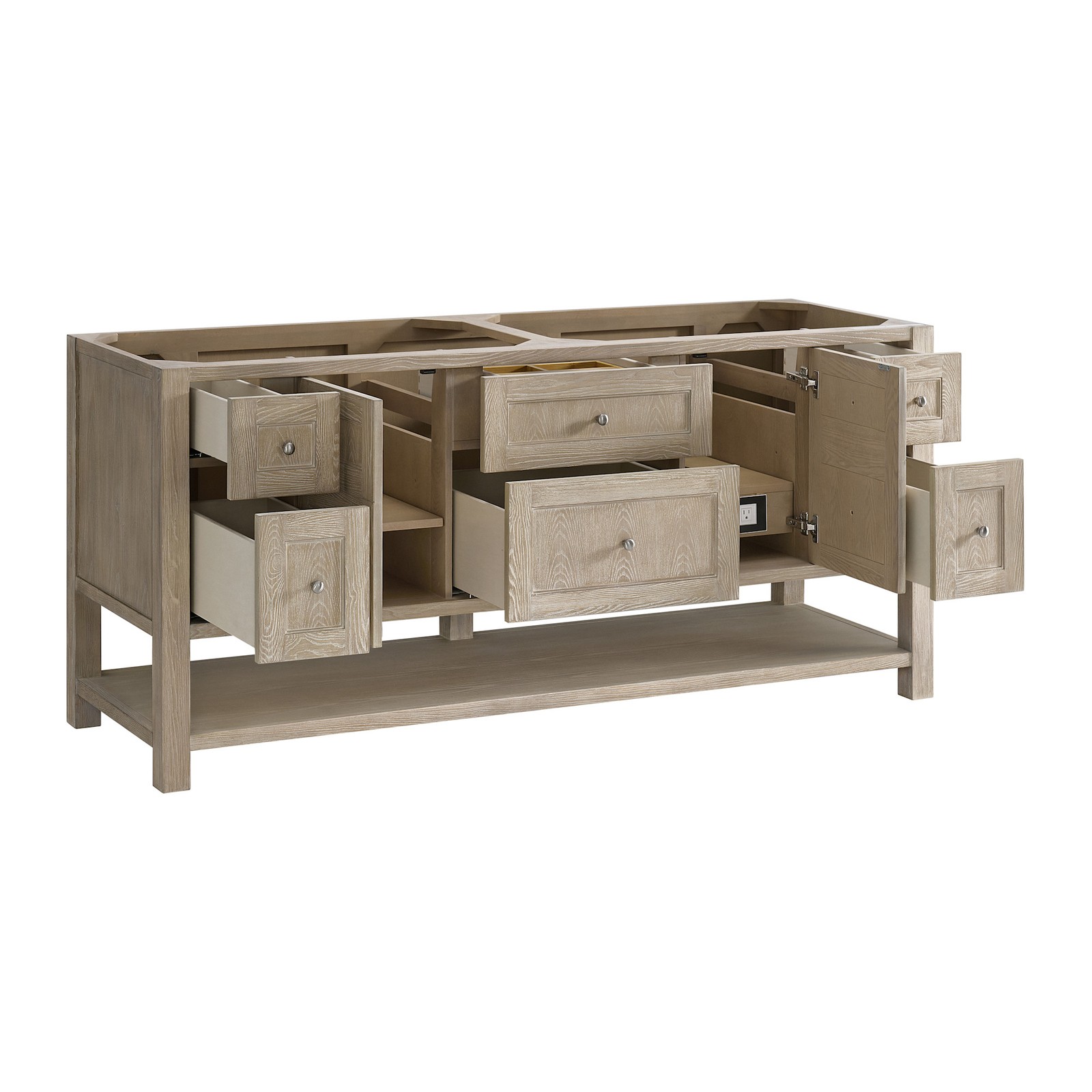James Martin Vanities 330-V72-FTJR Breckenridge 72″ – Whitewashed Oak