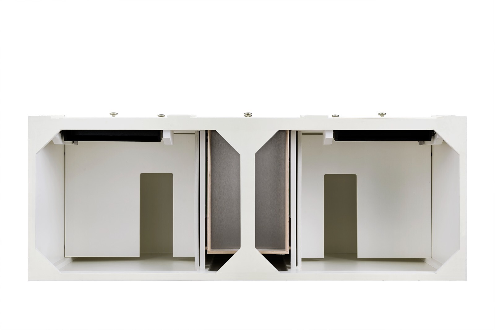 60in James Martin Bristol 157-V60D-BW Bright White Double Vanity