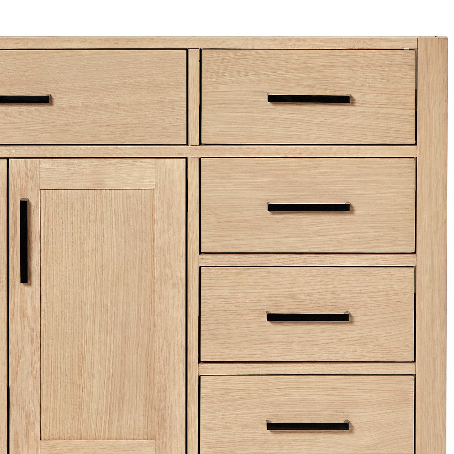 Ariel T042S-L-BC Hepburn 42″ Single – Oak / Matte Black Hardware