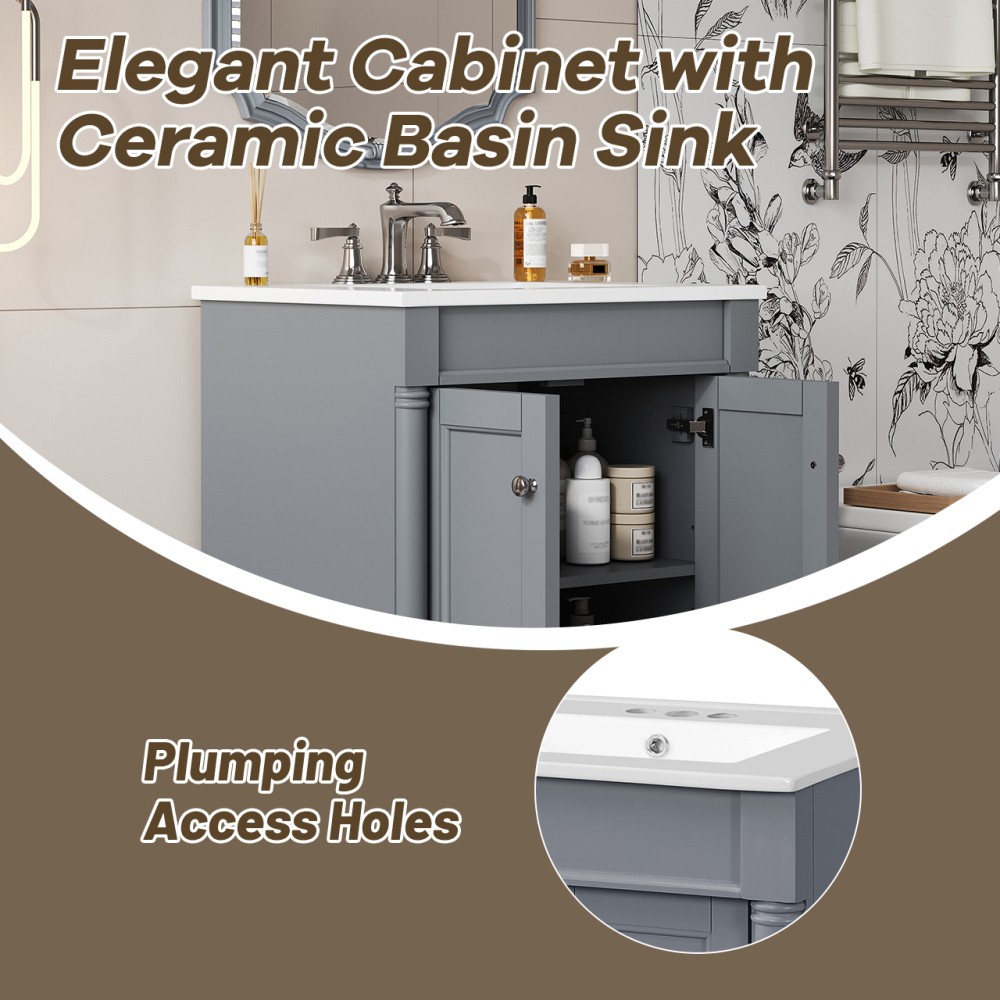 Bathroom Vanity W Top Sink Bathroom Storage Cabinet Single Sink Bathroom Vanity